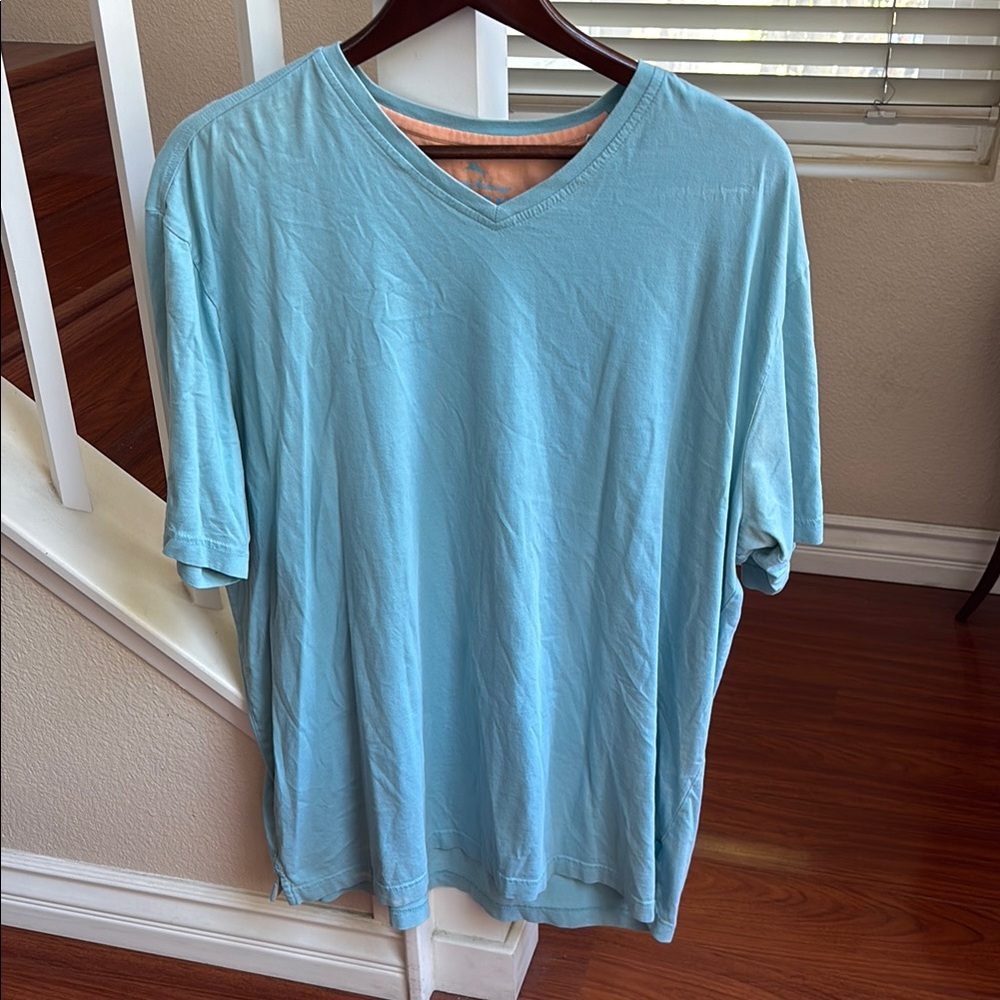 Tommy Bahama Aqua V-Neck Men's Tee